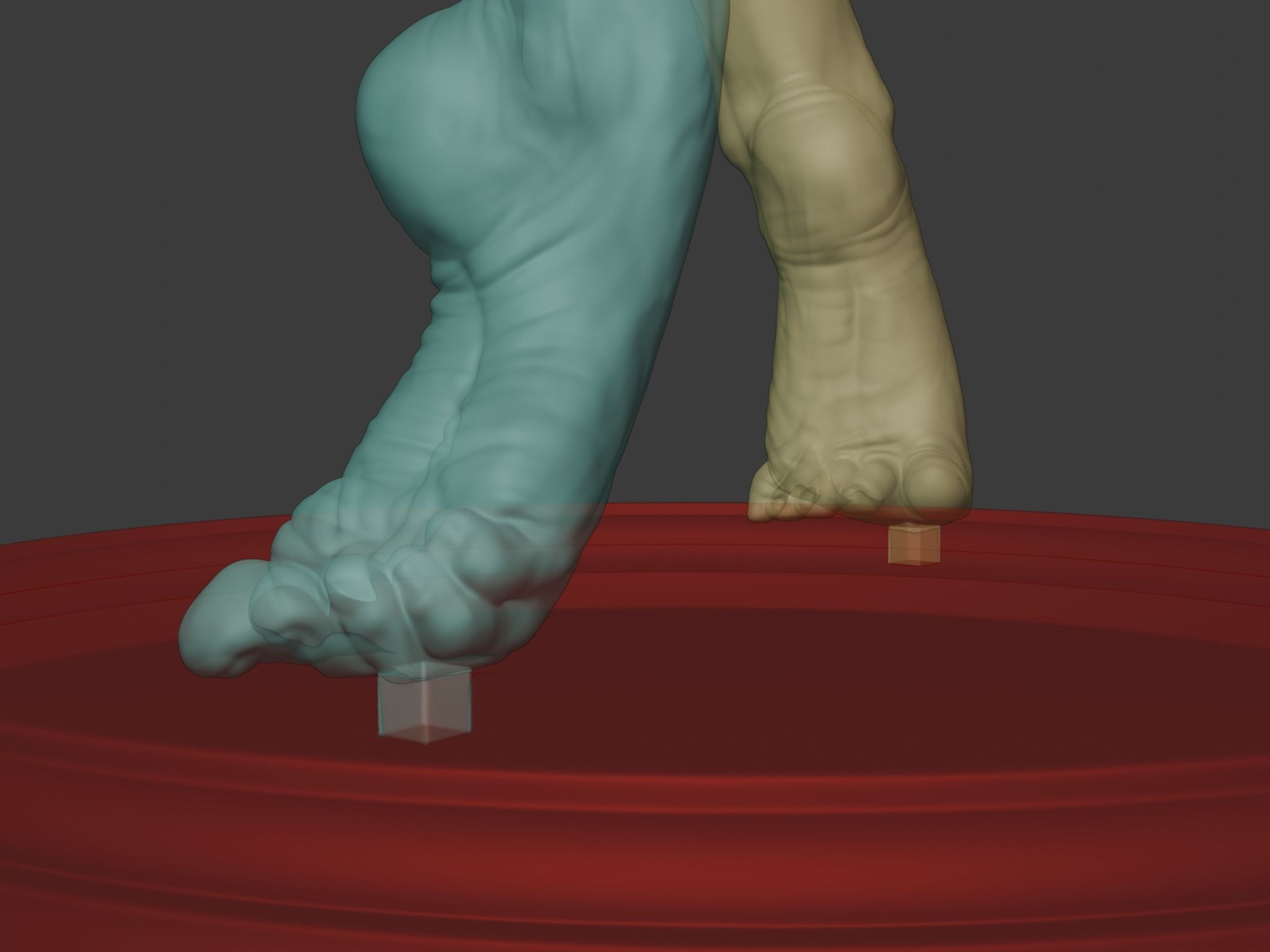 Pen Holder - human leg 3D print model_9