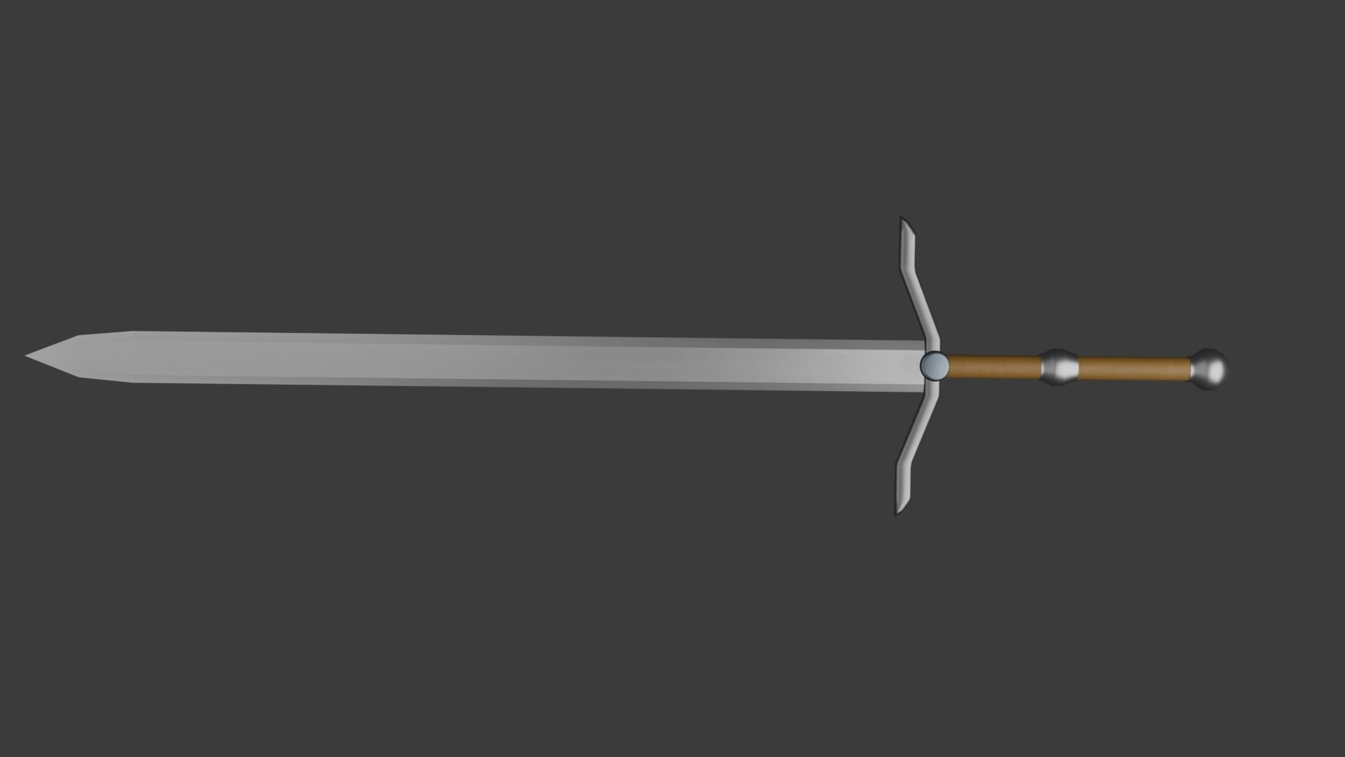 Long Sword Free low-poly 3D model_6