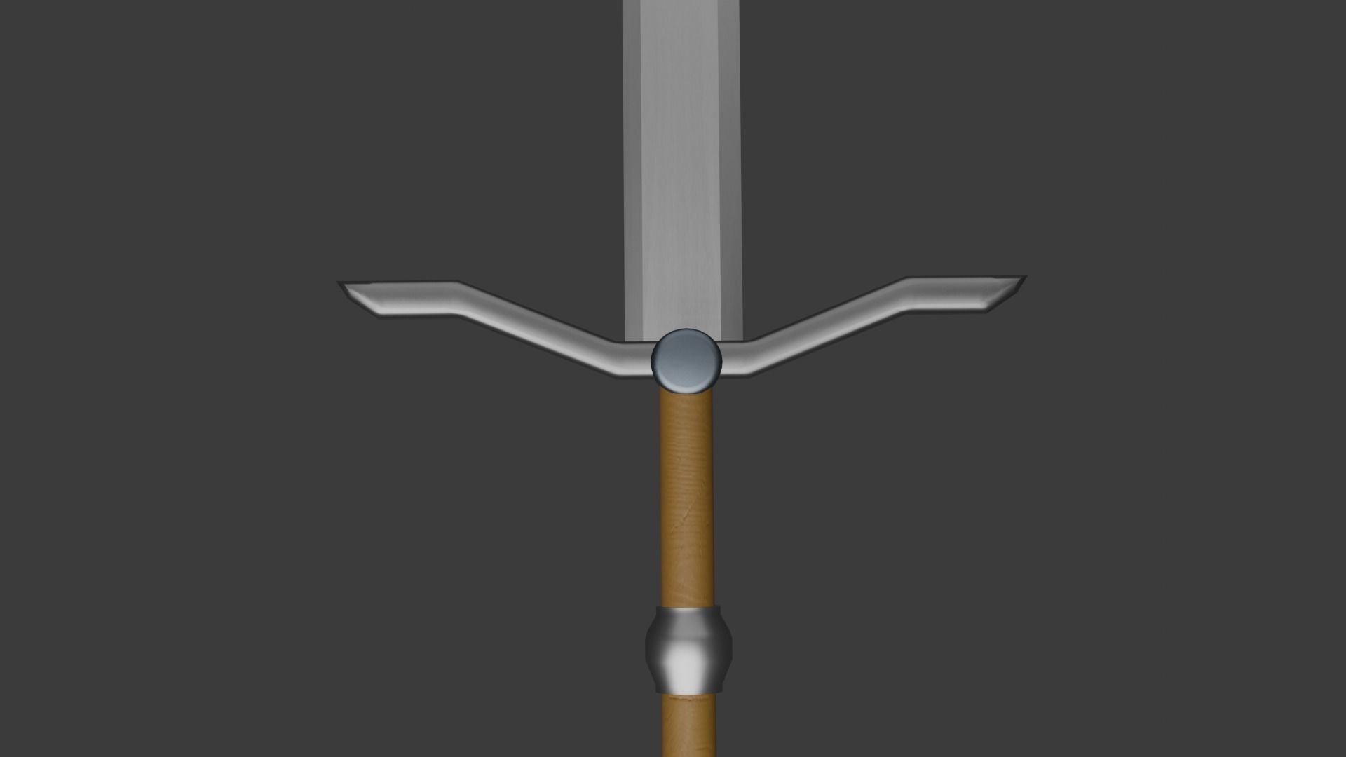 Long Sword Free low-poly 3D model_5