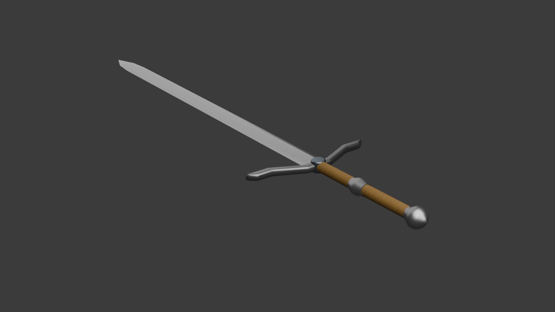 Long Sword Free low-poly 3D model_4