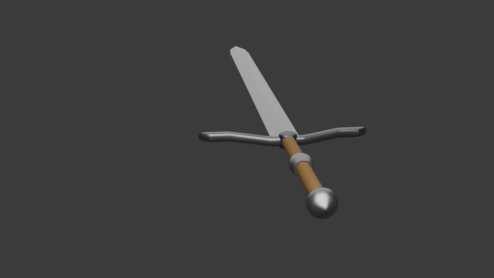 Long Sword Free low-poly 3D model_3