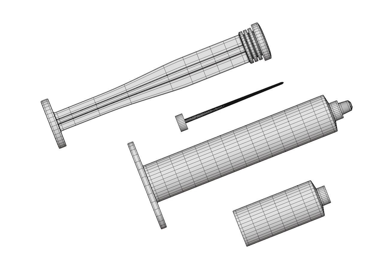 Disposable Syringe 3D model_21