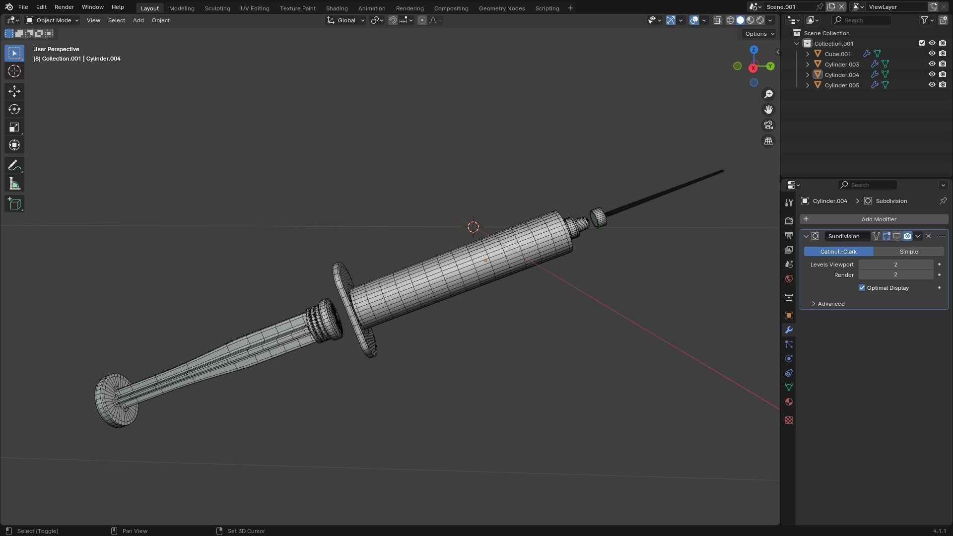 Disposable Syringe 3D model_26