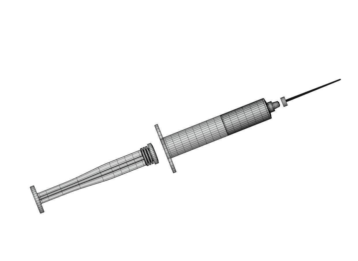 Disposable Syringe 3D model_10