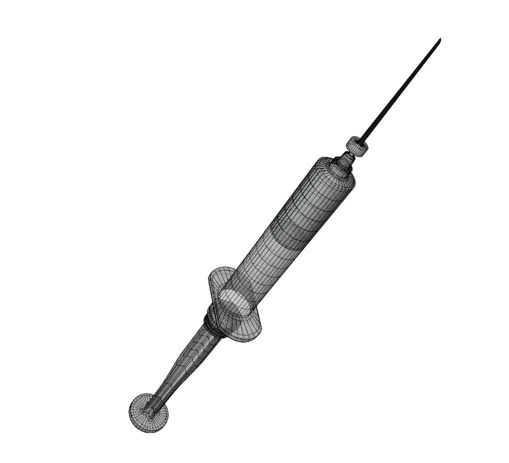 Disposable Syringe 3D model_11