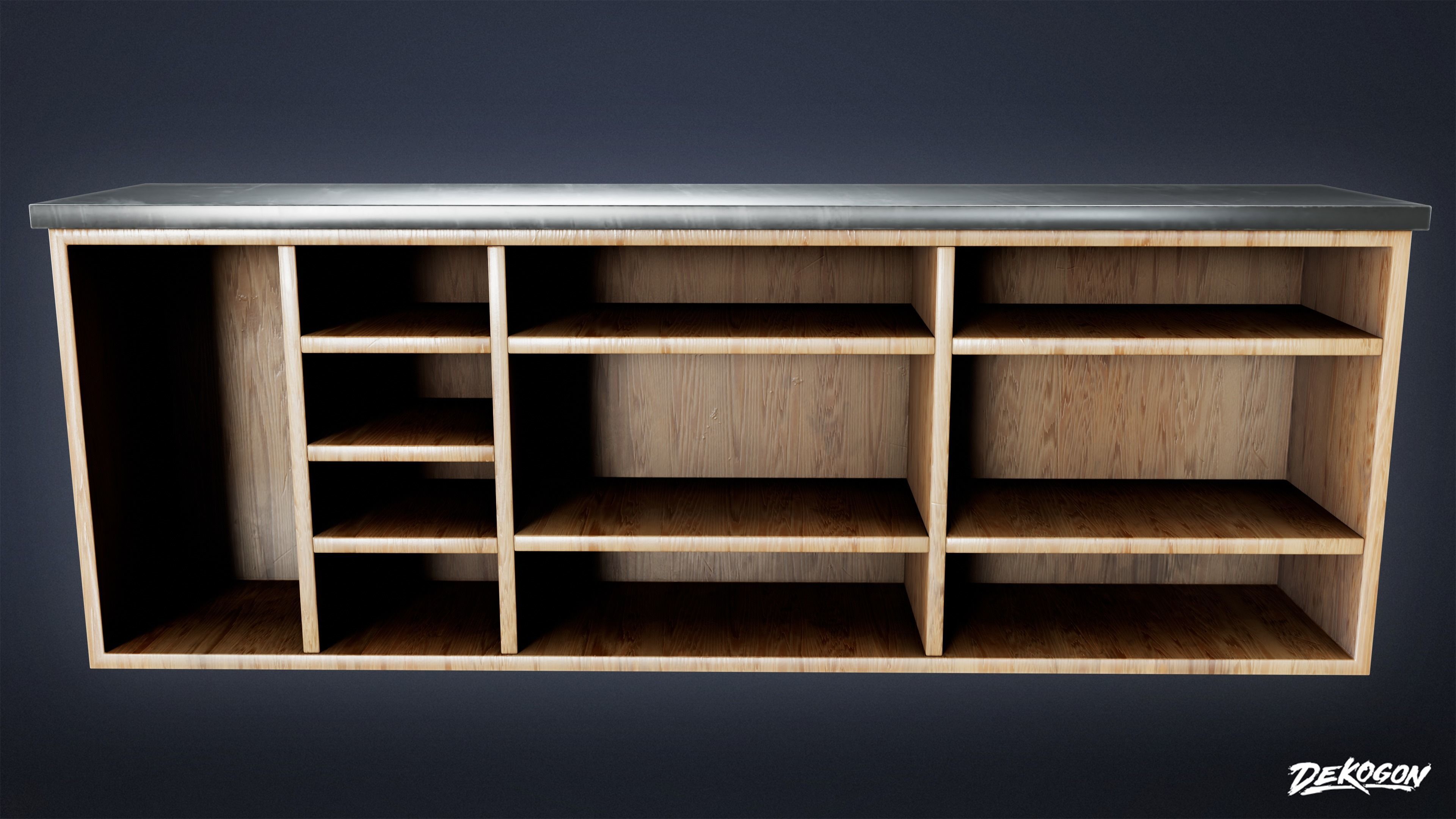 TRIANGLE DINER - Drink Station 01 - LOW POLY Low-poly 3D model_2