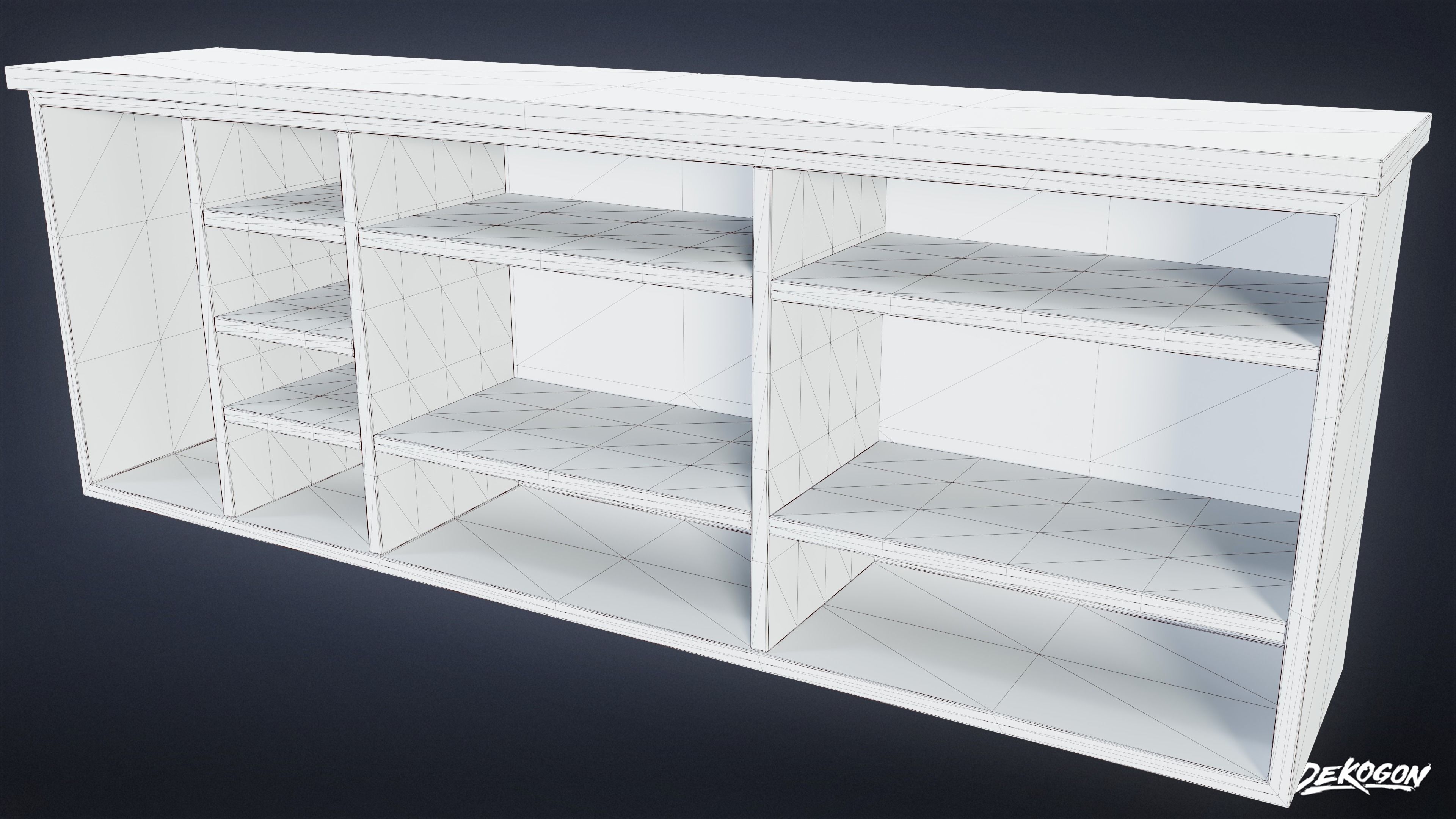 TRIANGLE DINER - Drink Station 01 - LOW POLY Low-poly 3D model_1