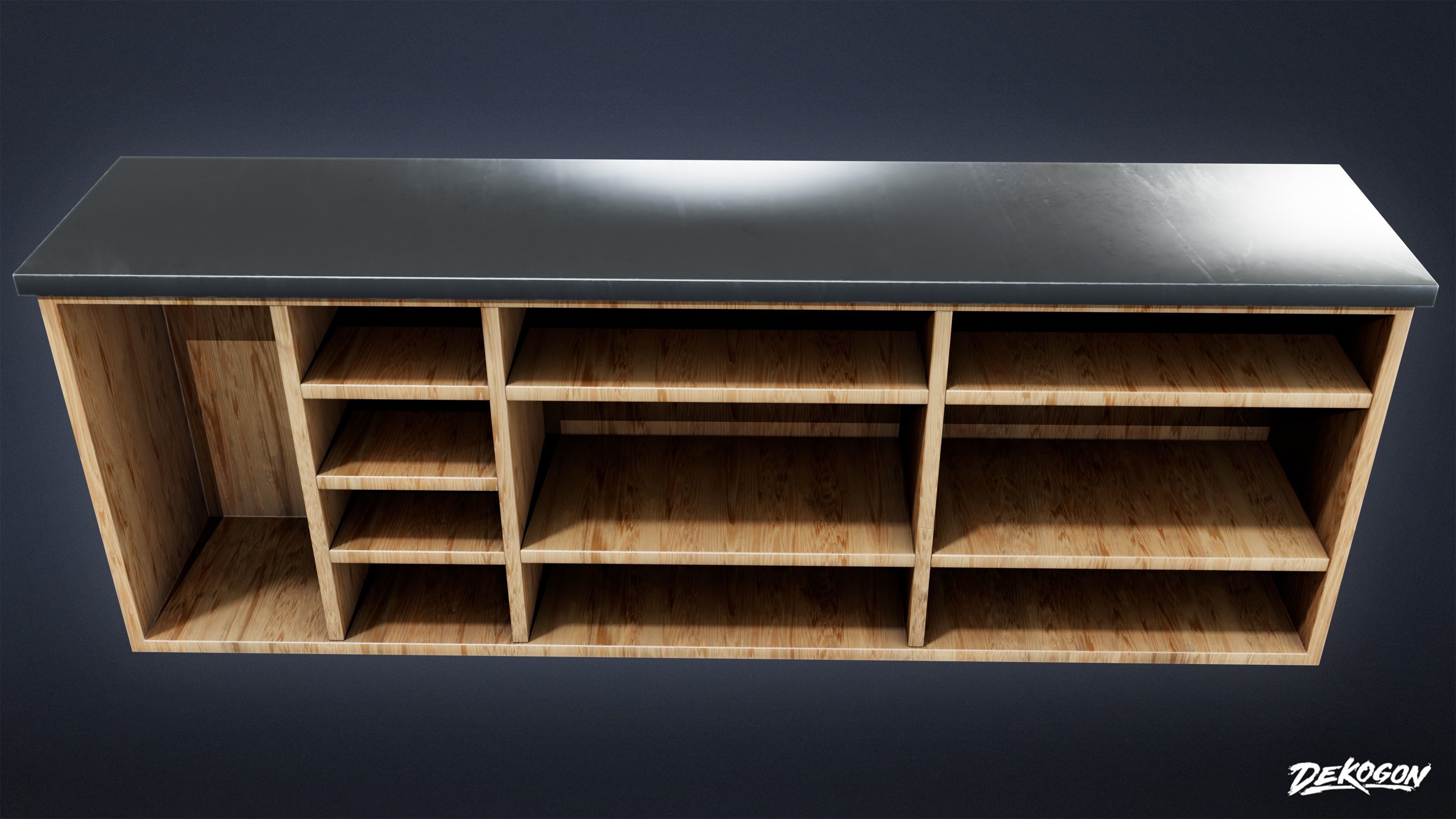 TRIANGLE DINER - Drink Station 01 - LOW POLY Low-poly 3D model_6