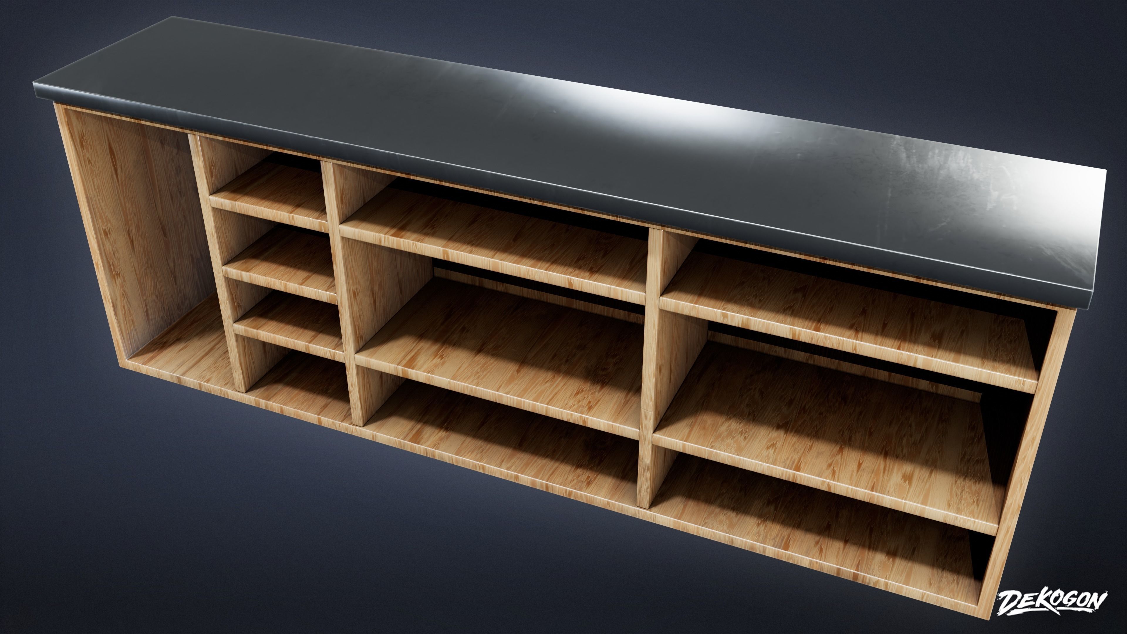 TRIANGLE DINER - Drink Station 01 - LOW POLY Low-poly 3D model_5