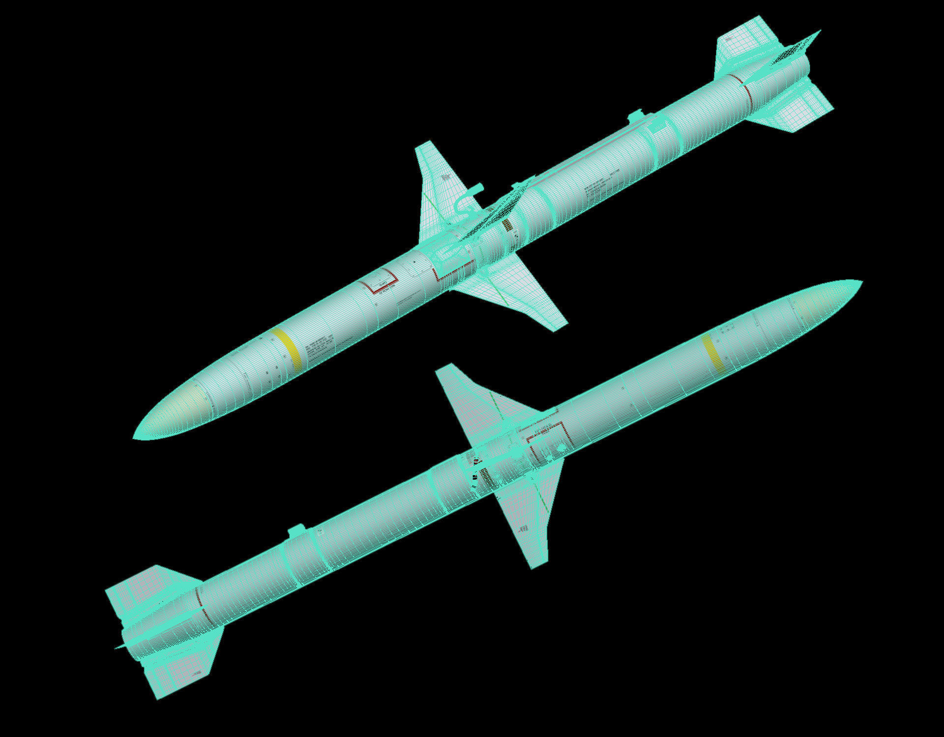 AGM-88E Missile 3D model_14