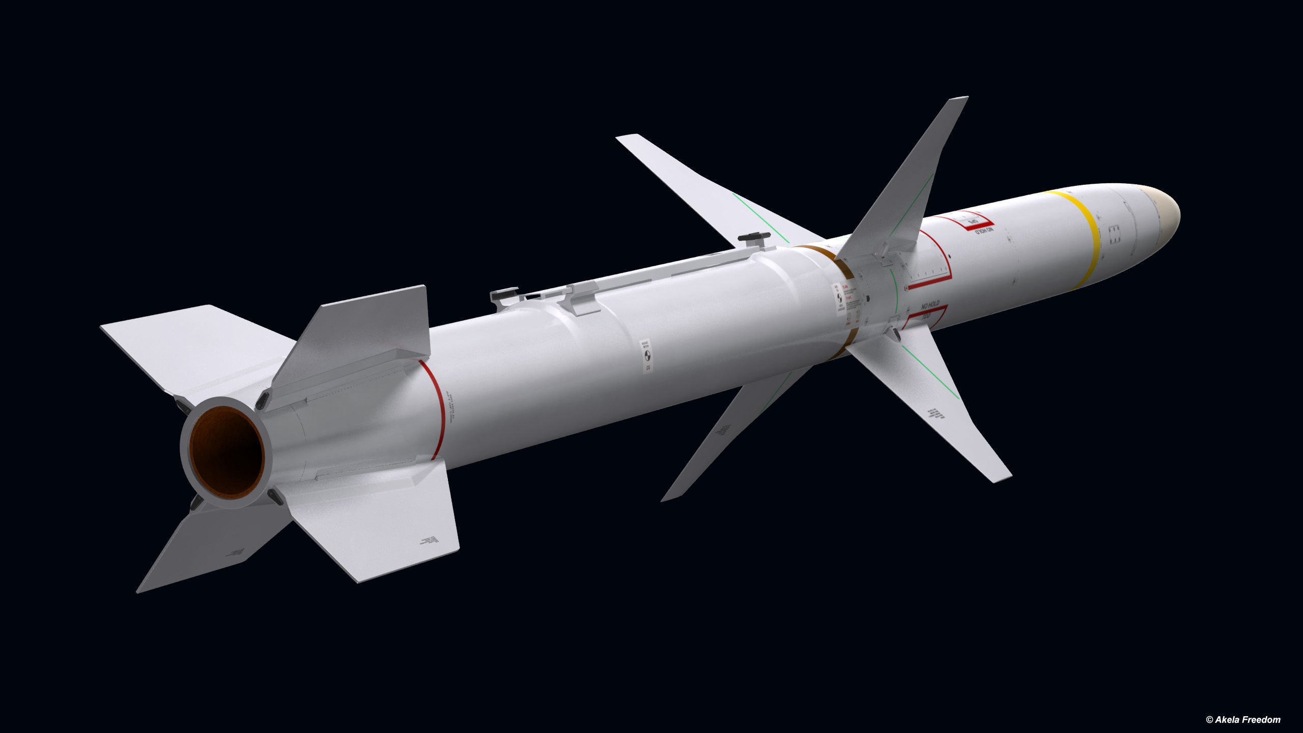 AGM-88E Missile 3D model_11