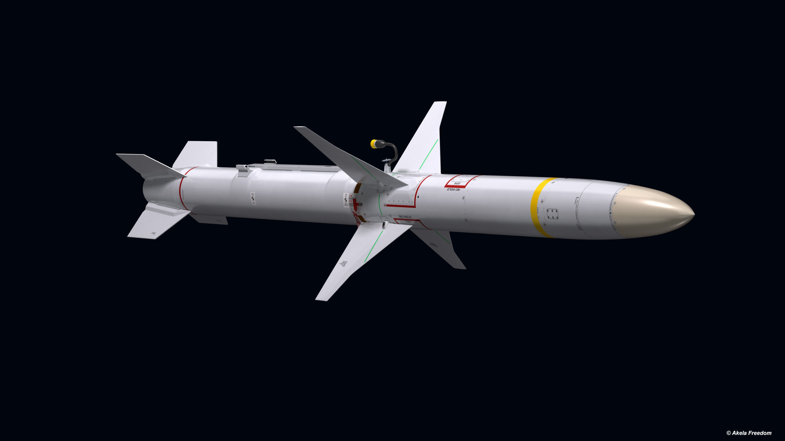 AGM-88E Missile 3D model_5