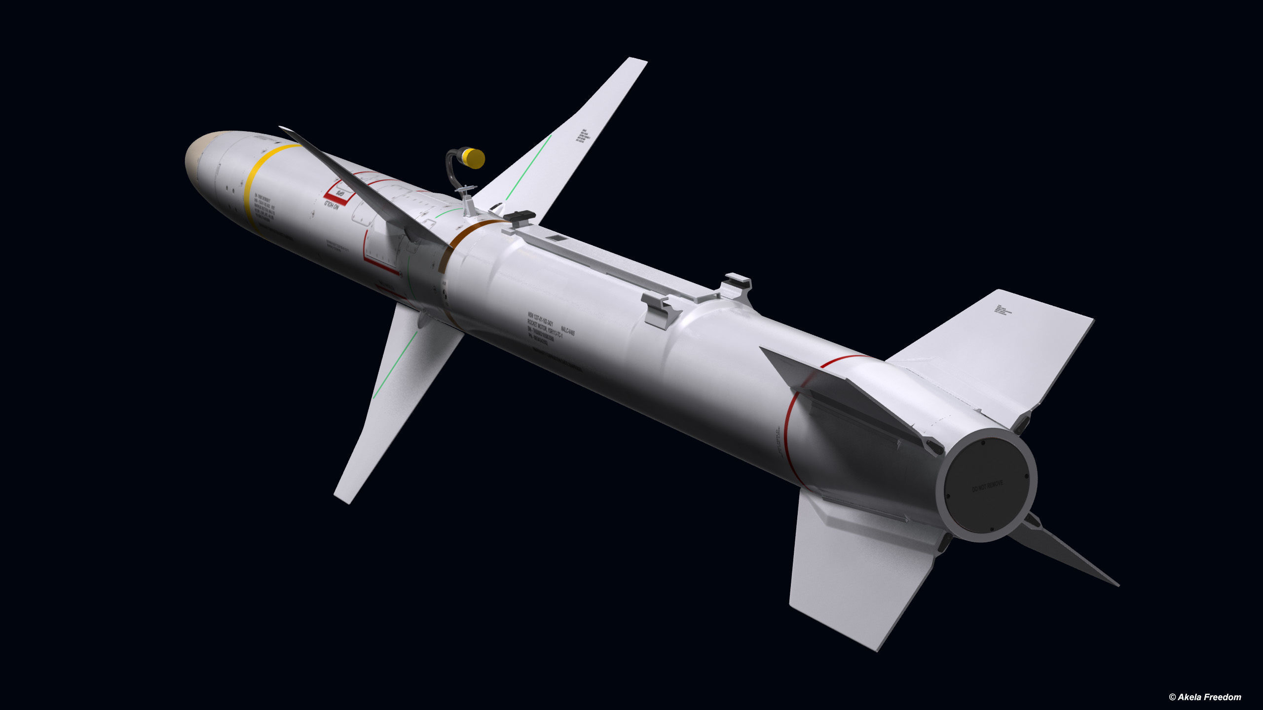 AGM-88E Missile 3D model_3