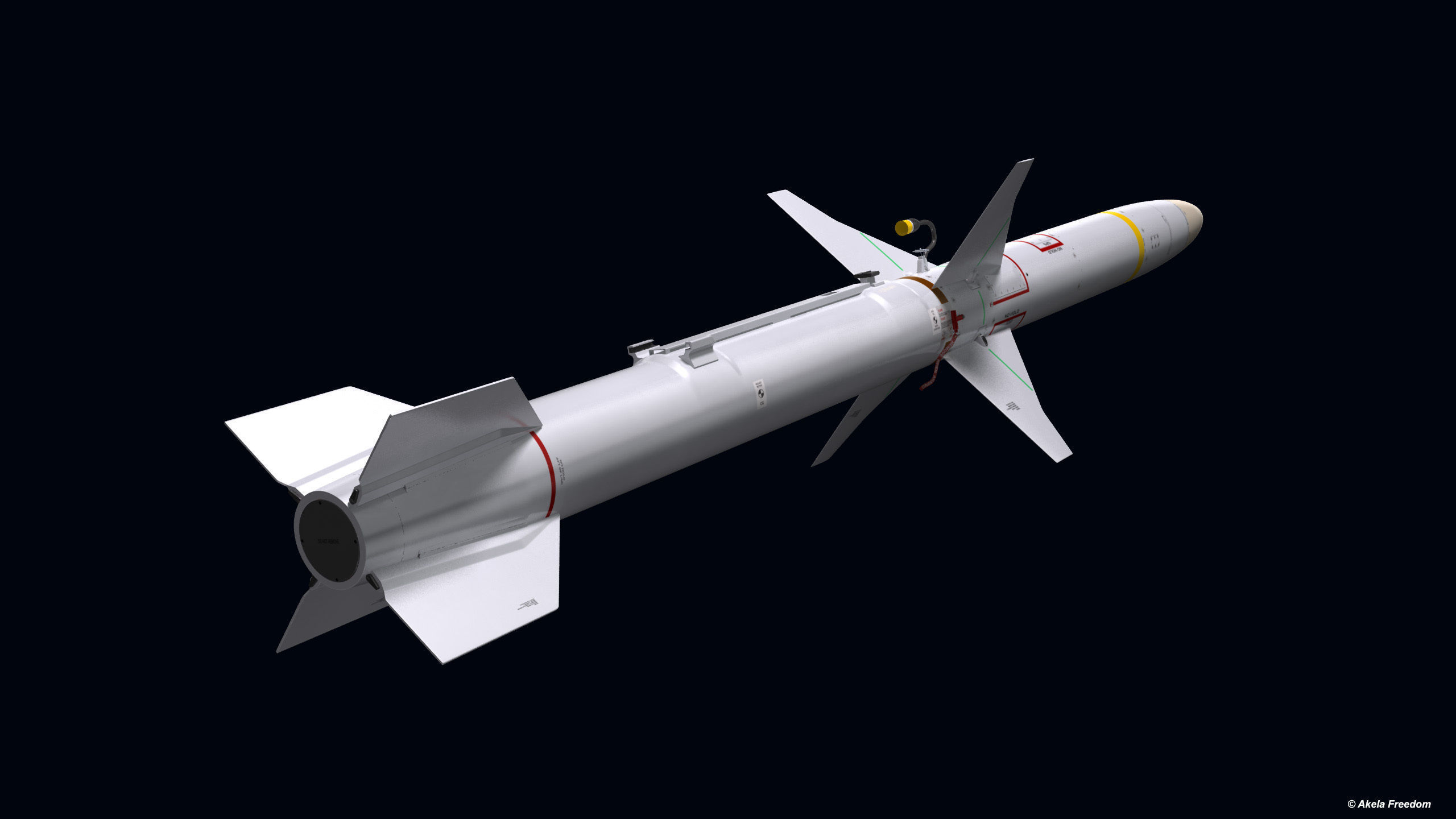 AGM-88E Missile 3D model_4