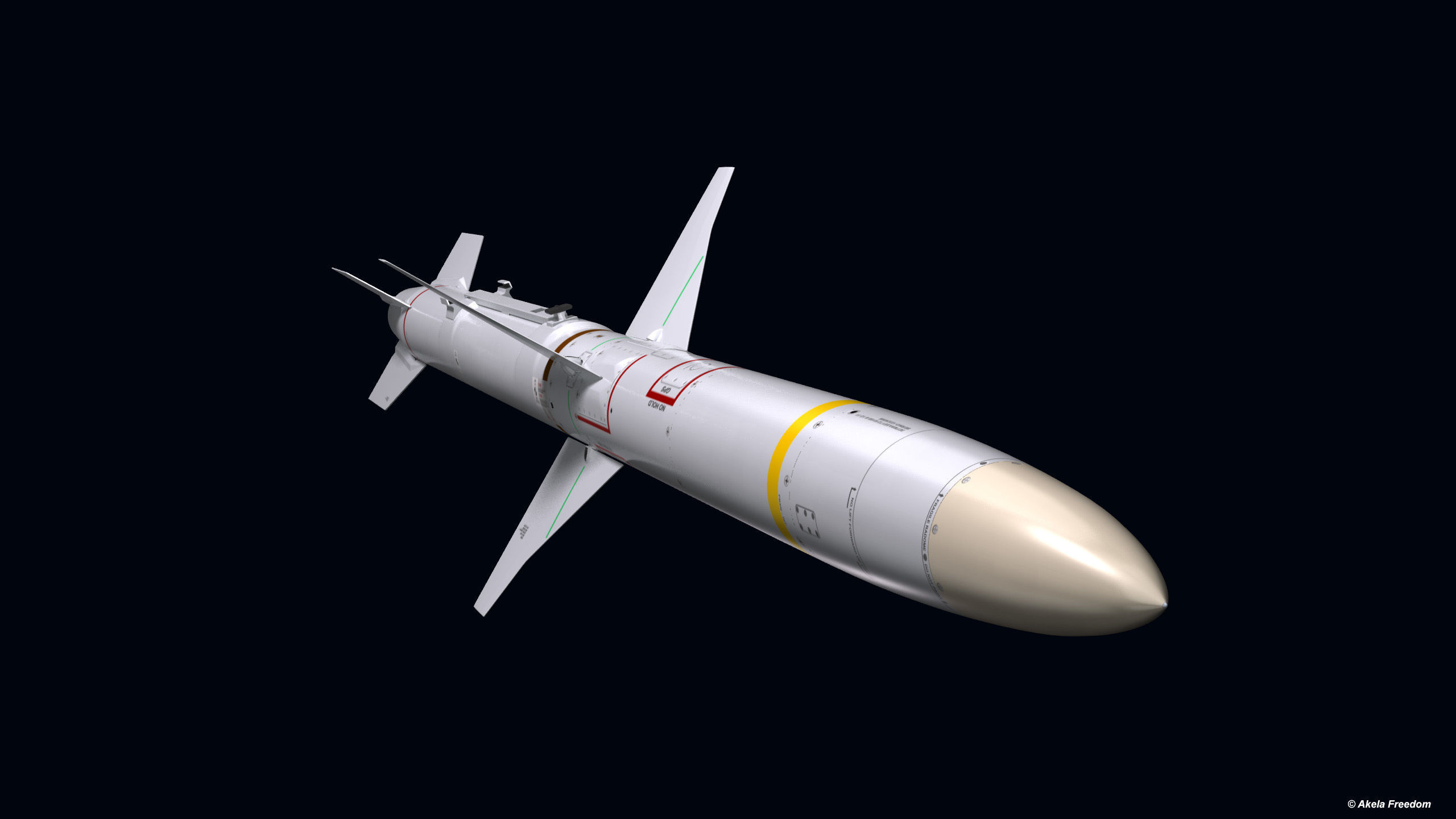 AGM-88E Missile 3D model_12