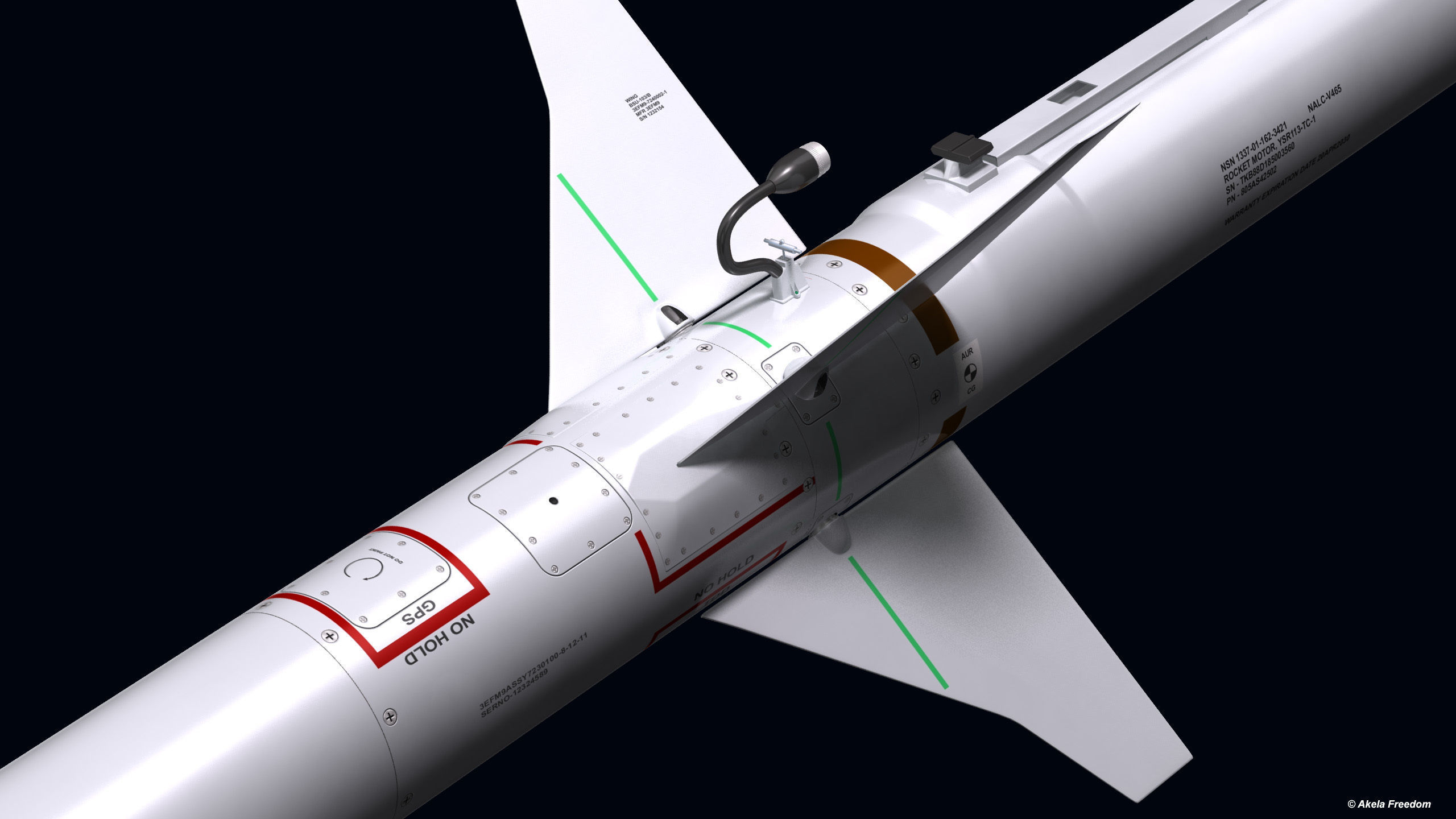 AGM-88E Missile 3D model_9