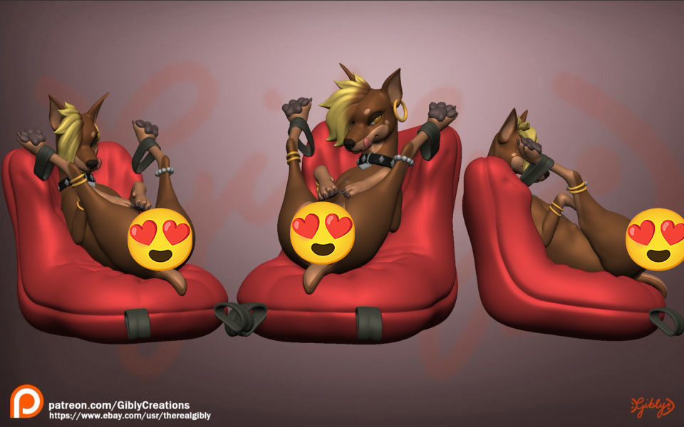 Doberman  3D print model_1