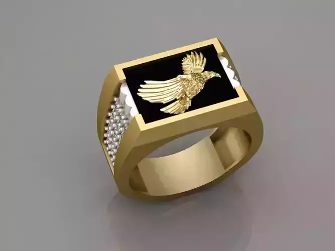 11 Mens eagle ring