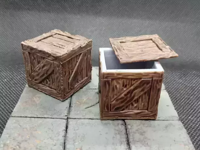Crate Scatter Terrain Free 3D print model