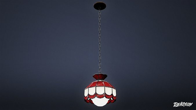 TRIANGLE DINER - Hanging Light 01 - LOW POLY Low-poly 3D model