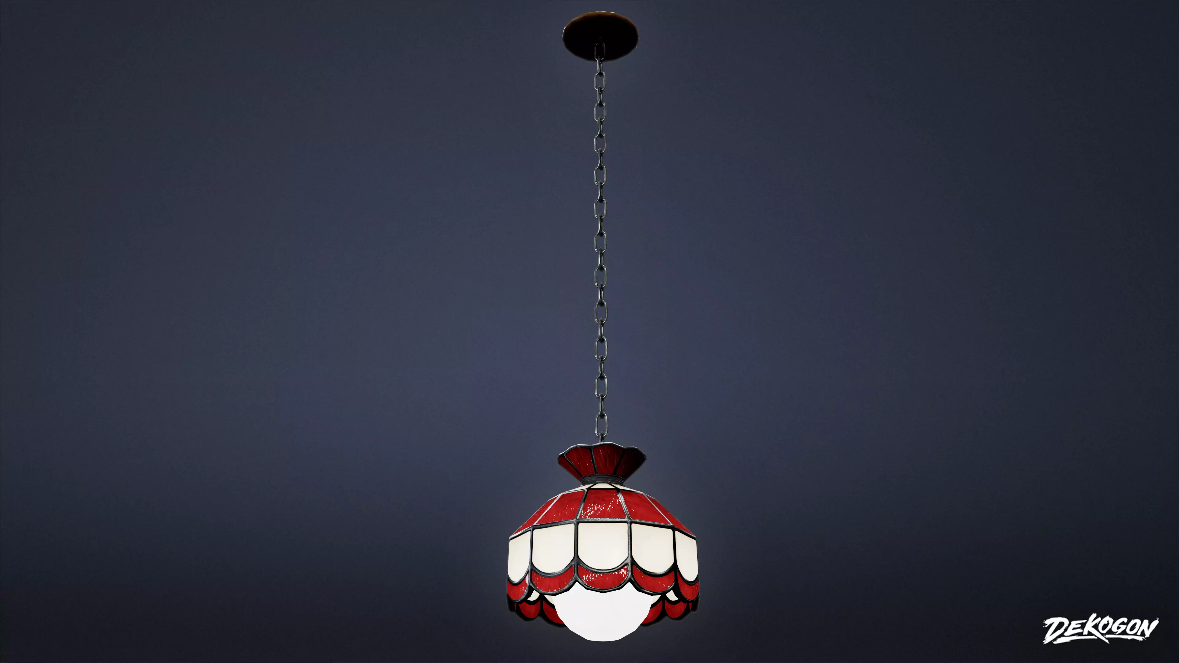 TRIANGLE DINER - Hanging Light 01 - LOW POLY Low-poly 3D model_0