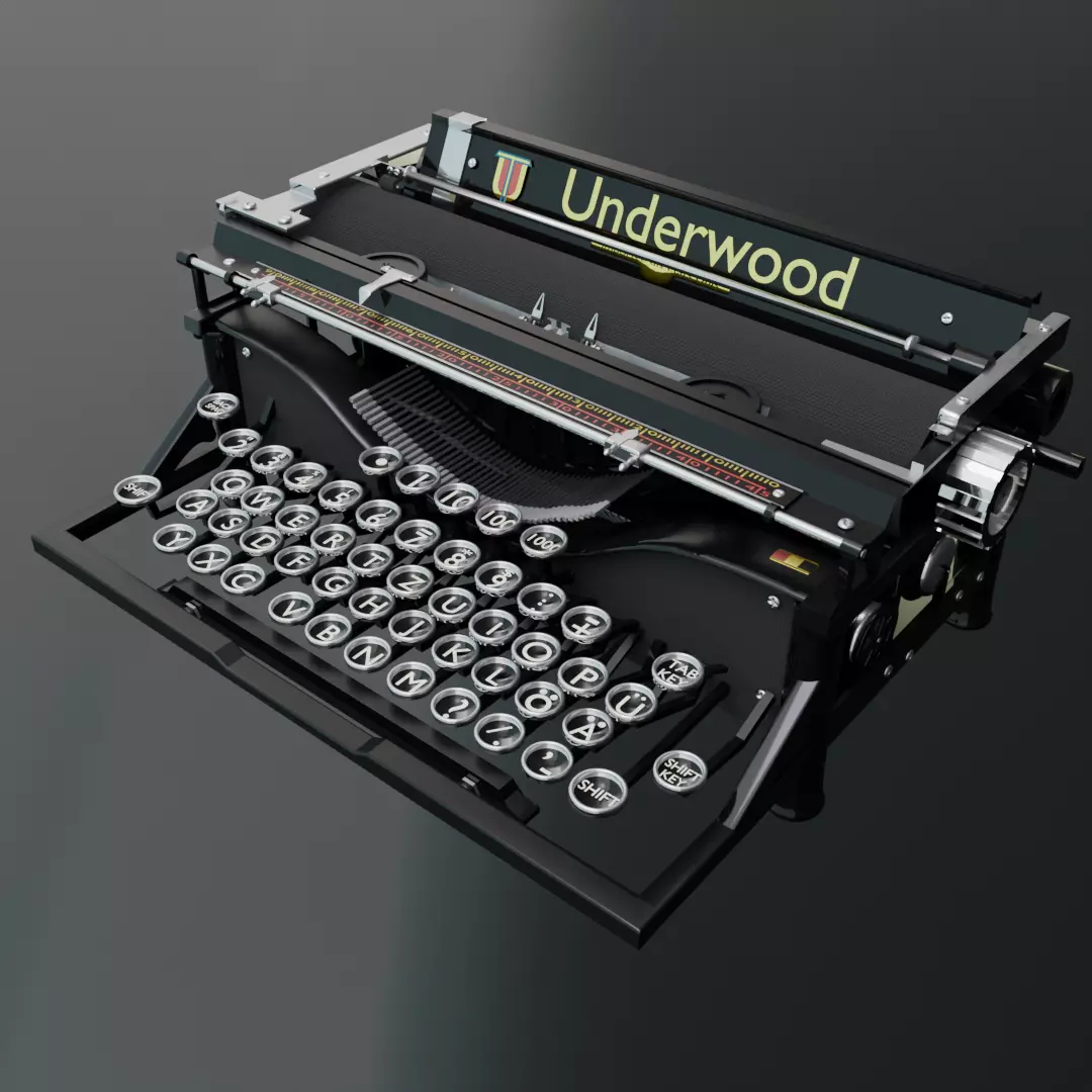 Typewriter 3D model