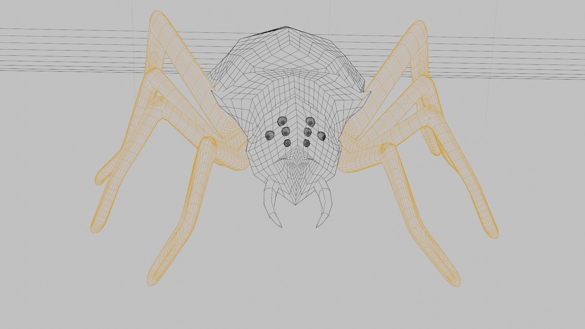3D Anime Style Spider model 3D model_4