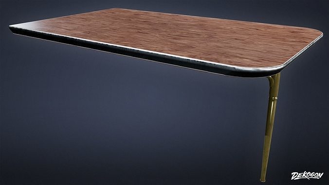 TRIANGLE DINER - Table 01 - LOW POLY Low-poly 3D model