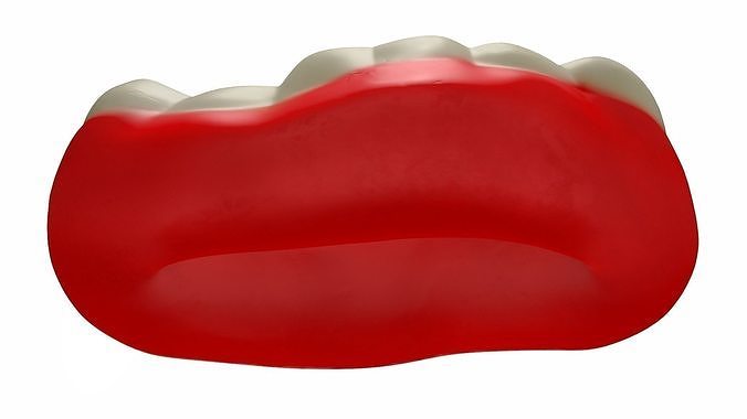 Chewing Gummy Double Teeth Candy 3D model 7