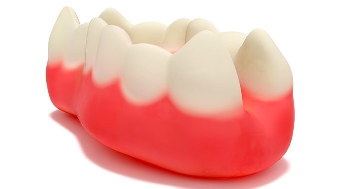 Chewing Gummy Double Teeth Candy 3D model 6