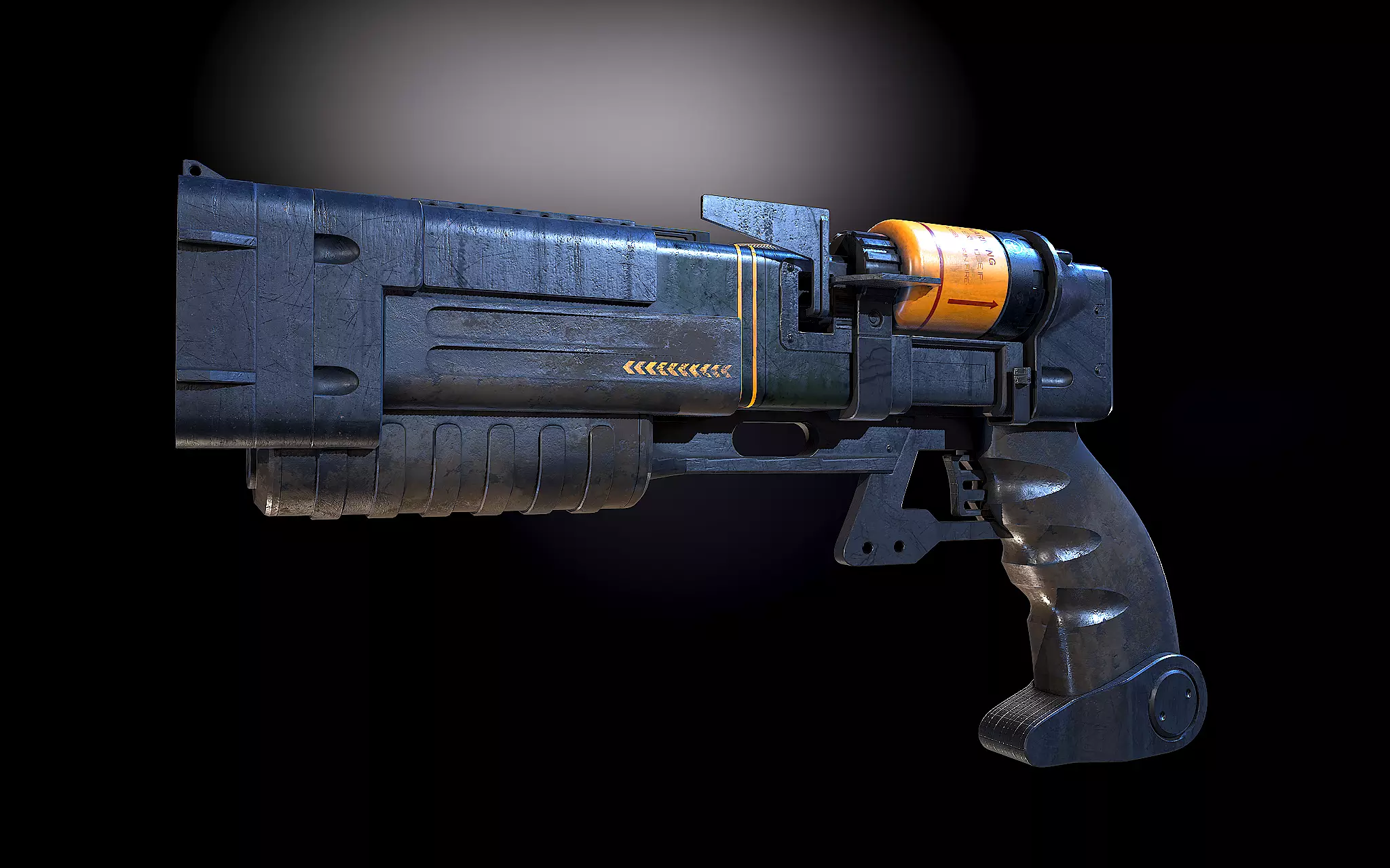 Laser pistols Fallout 3D model_0