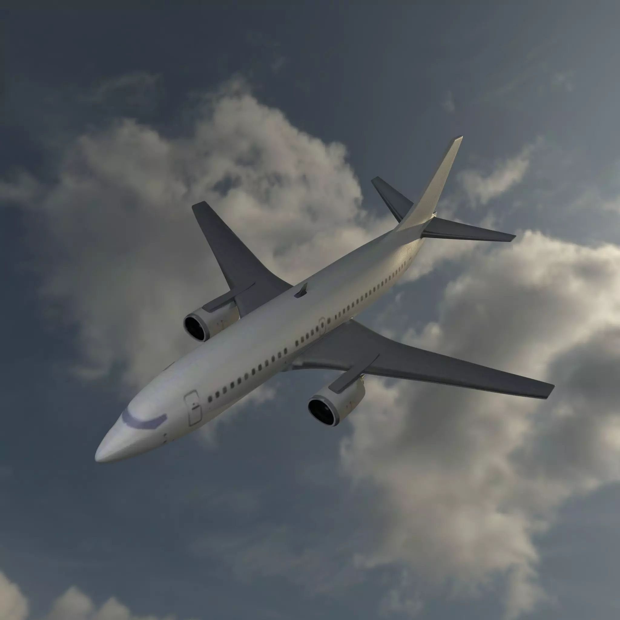 Aeroplane 3d Model Low-poly 3D model