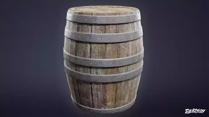 ALCHEMIST WORKSHOP - Barrel 01 - LOW POLY