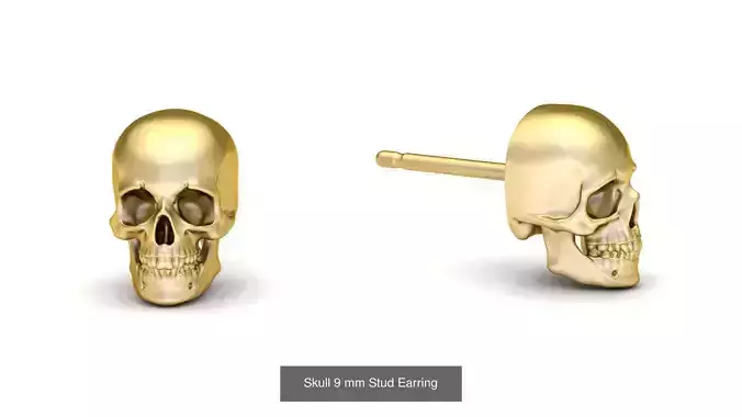 Skull Stud Earrings Collection