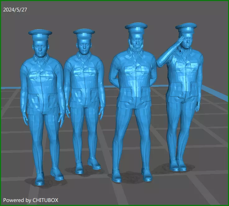 Ship Officers and passengers Free 3D print model