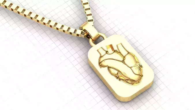 1 heart pendant