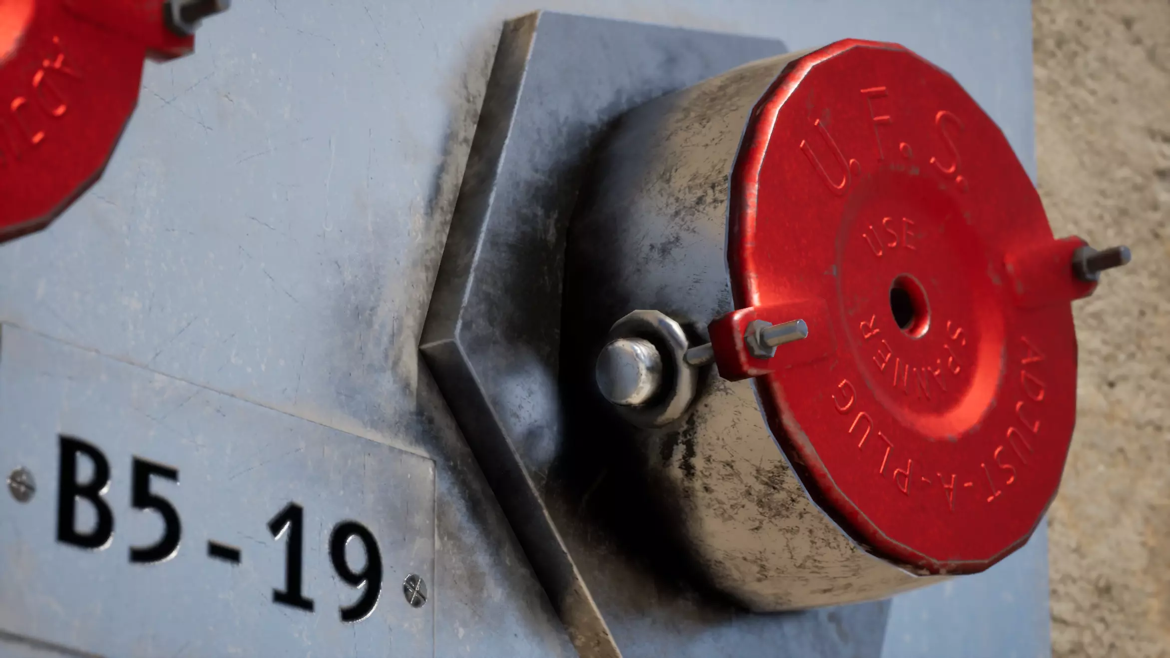 Fire Department Connection Low-poly 3D model_3