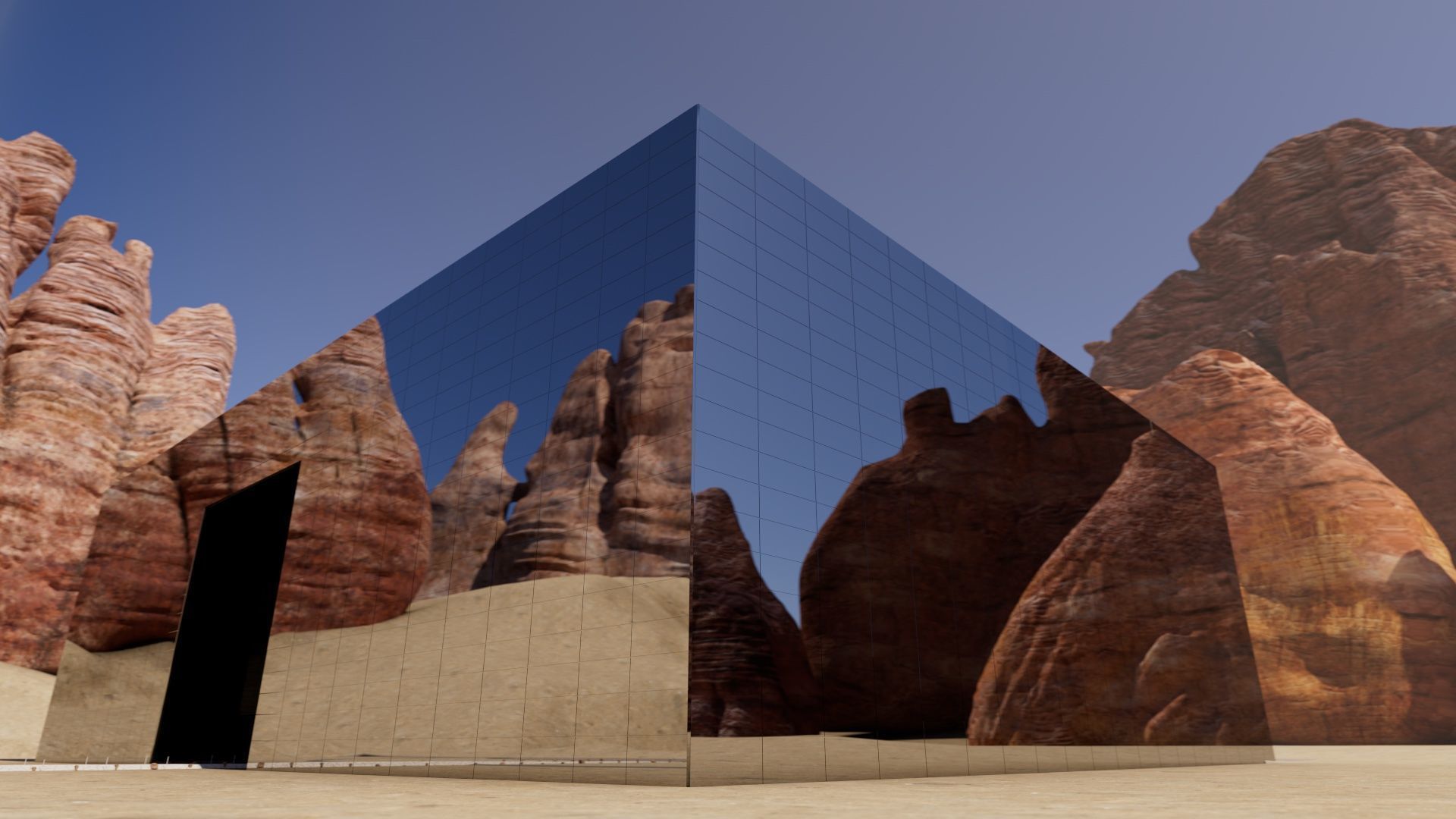  Hi Res 3D Model of Maraya Hall- AlUla Saudi Arabia 3D model_2