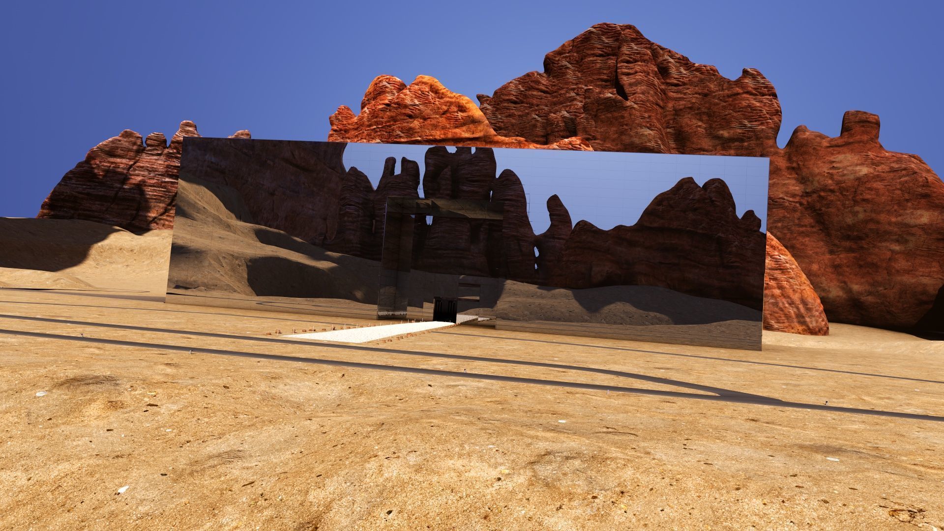  Hi Res 3D Model of Maraya Hall- AlUla Saudi Arabia 3D model_6