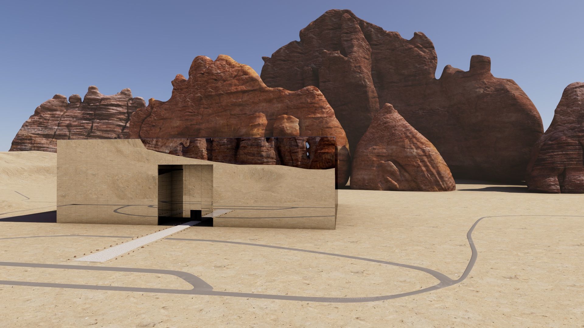  Hi Res 3D Model of Maraya Hall- AlUla Saudi Arabia 3D model_3