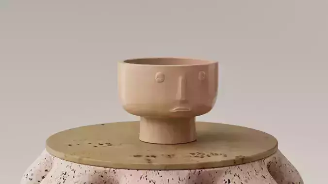FLORERO - JARRON DECORATIVO - CARA 3D print model