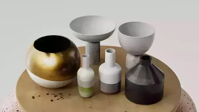 SET JARRONES DECORATIVOS - FLOREROS - VASOS