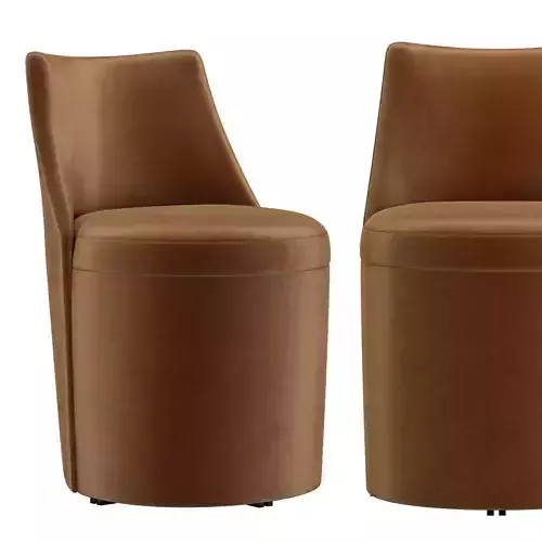 Dining Side Chair Caracole Barrel Roll Beige