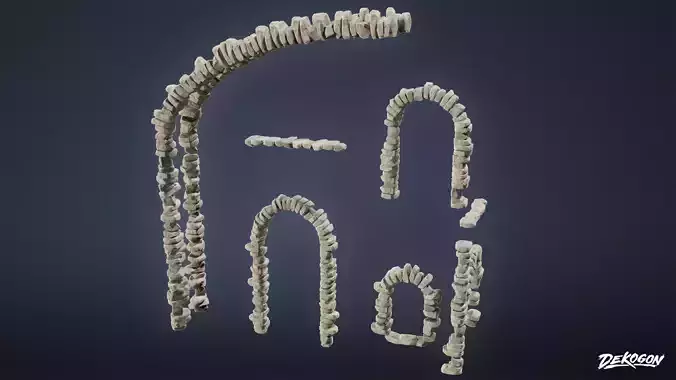 ALCHEMIST WORKSHOP - Brick Set 01 - LOW POLY