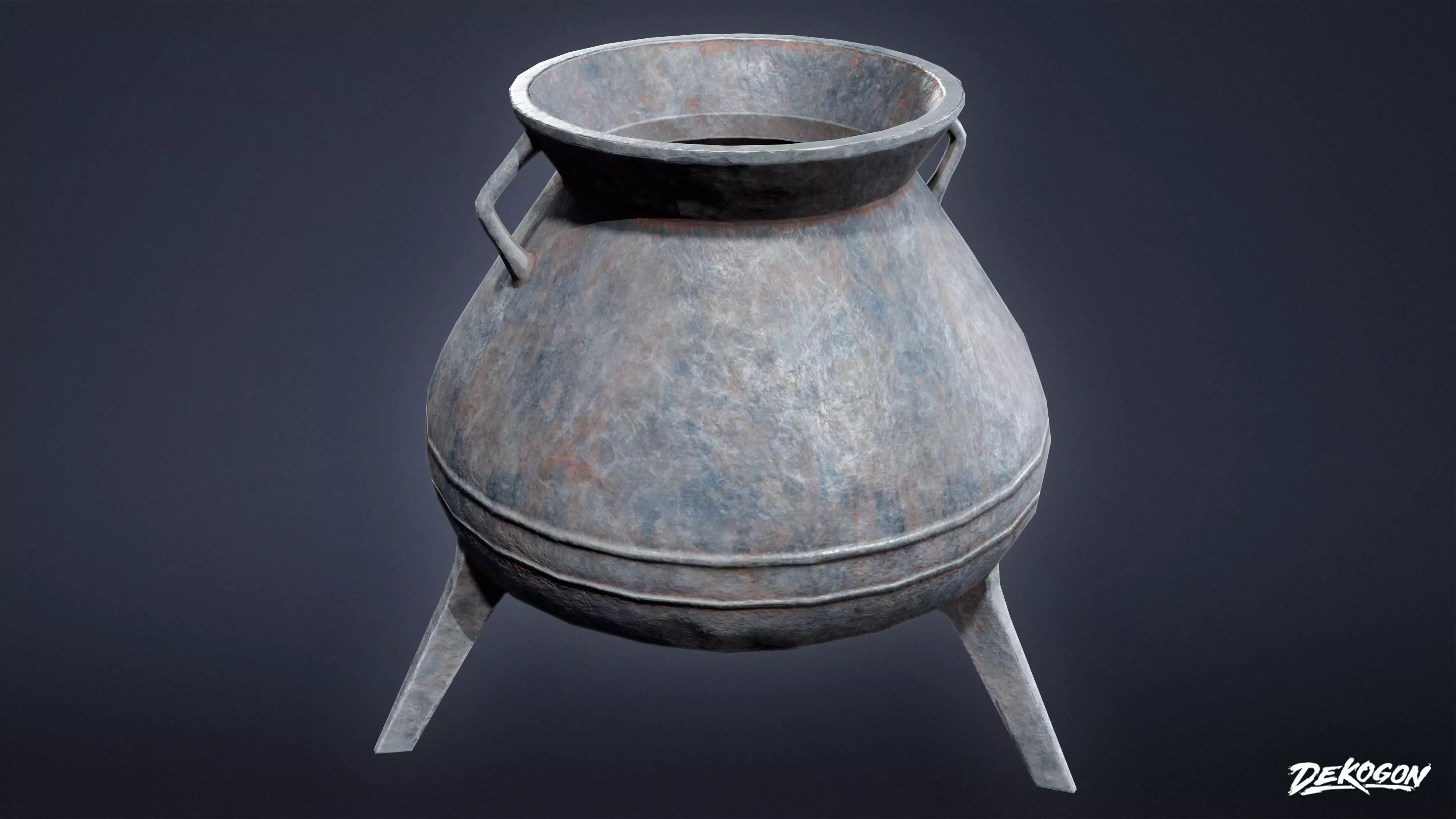 ALCHEMIST WORKSHOP - Cauldron 01 - LOW POLY Low-poly 3D model_0