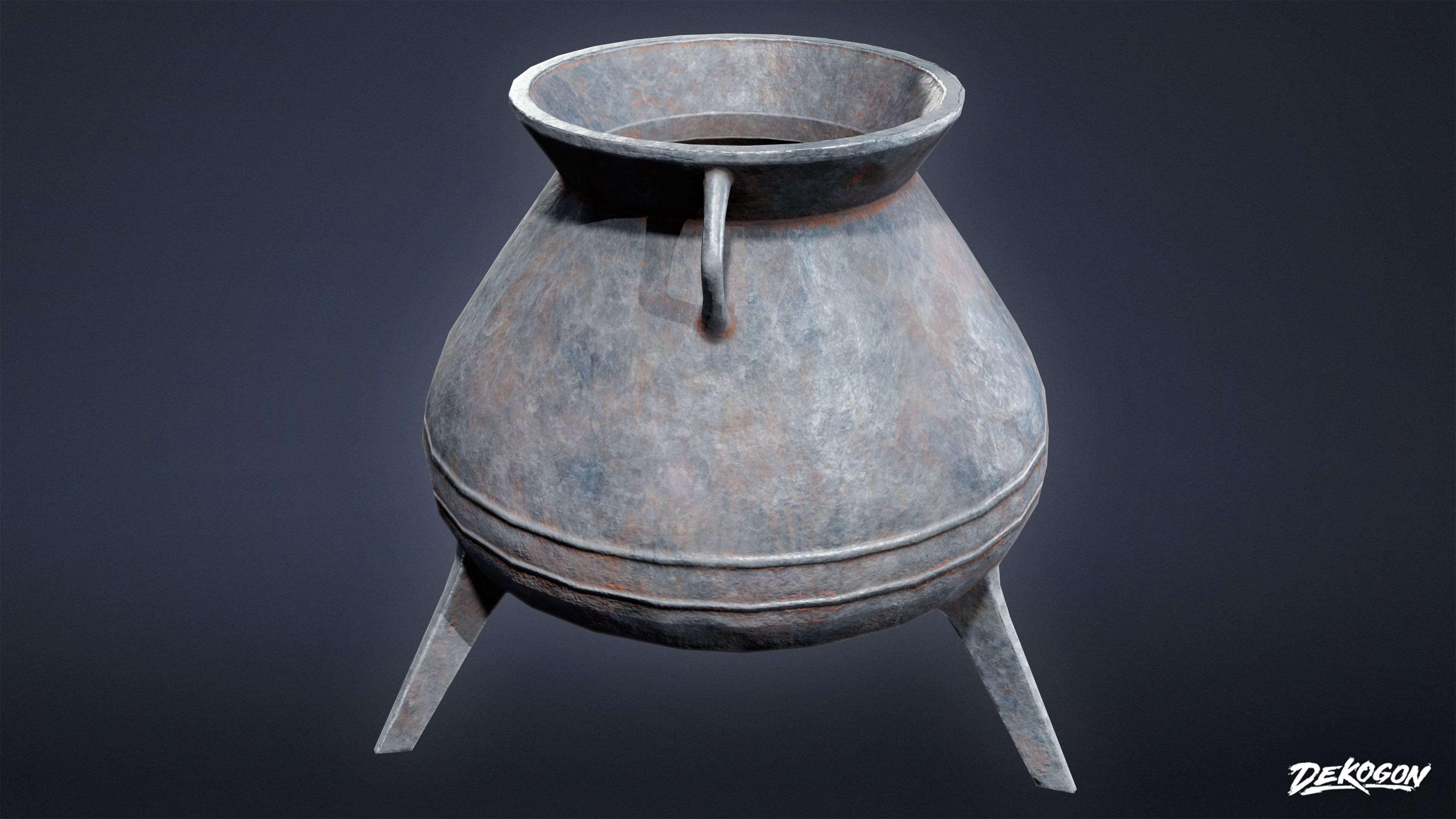 ALCHEMIST WORKSHOP - Cauldron 01 - LOW POLY Low-poly 3D model_2