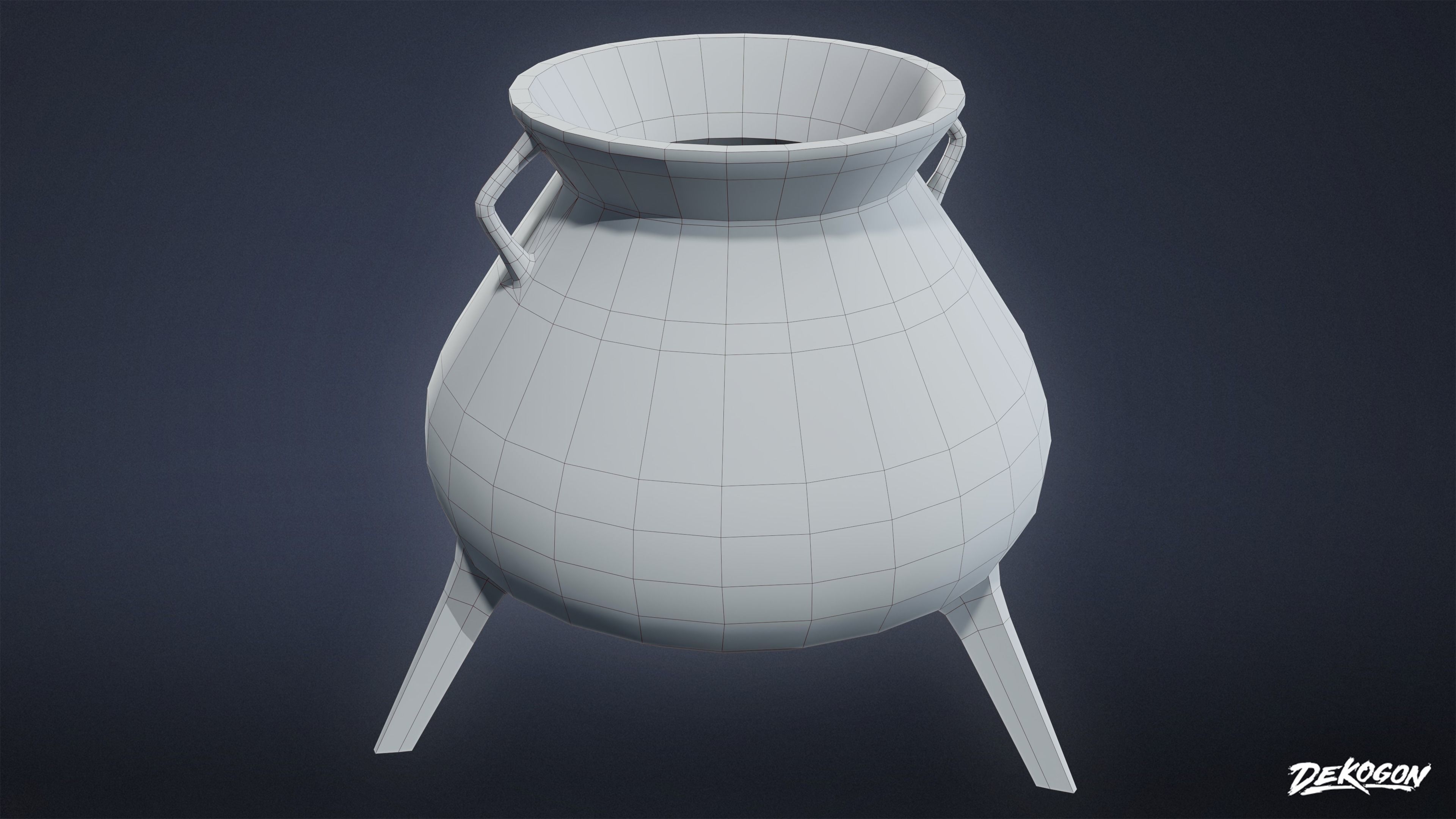 ALCHEMIST WORKSHOP - Cauldron 01 - LOW POLY Low-poly 3D model_1