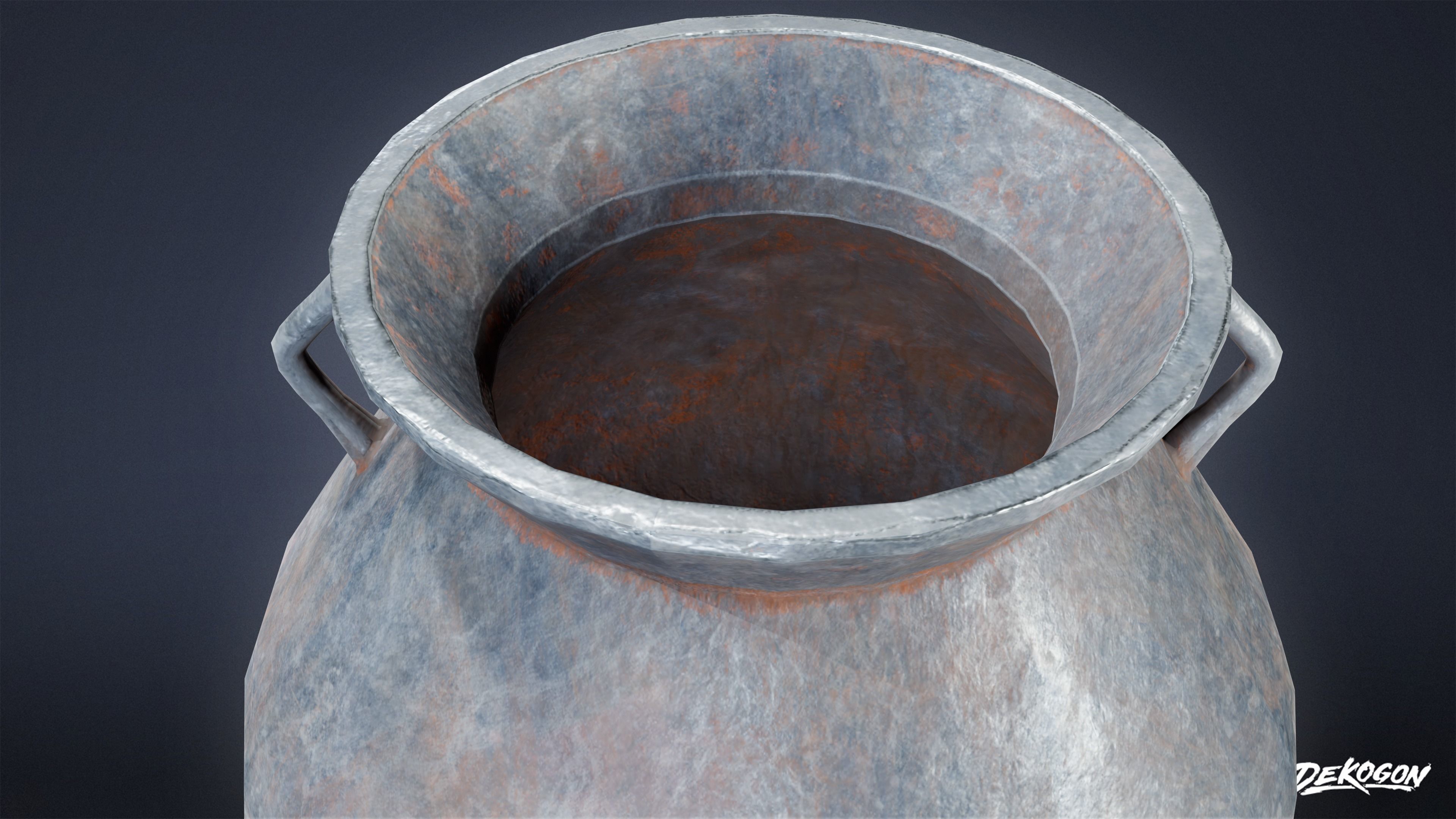 ALCHEMIST WORKSHOP - Cauldron 01 - LOW POLY Low-poly 3D model_5