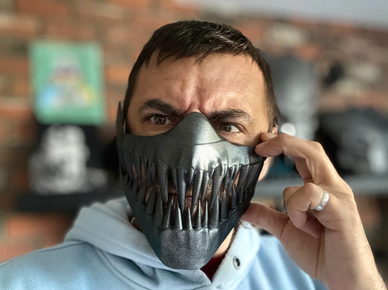 Kabal mask from Mortal Kombat 11 - Dark Dome 3D print model_2