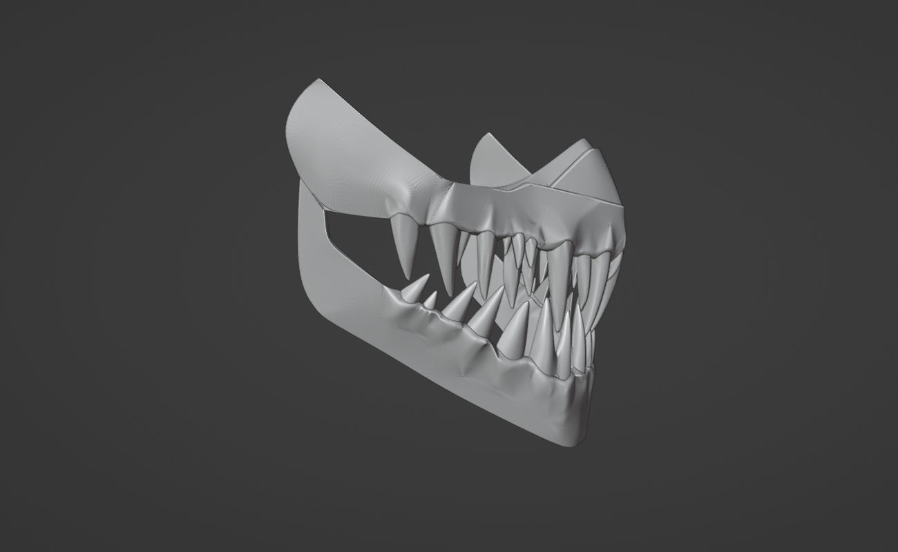 Kabal mask from Mortal Kombat 11 - Dark Dome 3D print model_12